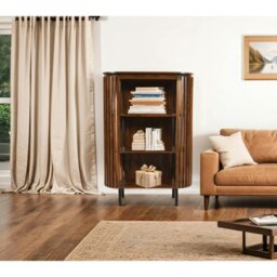 Rackhams Osburn Mango Wood Bookcase - Wood - 1 - 100X40X145cm (LXDXH) - thumbnail 1