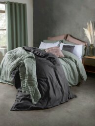 Rackhams Duvet Cover - Green - Double - thumbnail 4