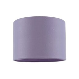 Rackhams Classic Soft Lilac Faux Leather Lamp Shade with Inner Cotton Lining - thumbnail 1