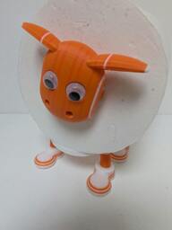 Rackhams Blackpool Fun Toilet Roll Holder – SuperSheep - Dispenser base - Orange and White - thumbnail 2