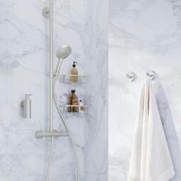 Rackhams Brushed Nickel Shower Basket - thumbnail 2