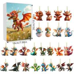 Rackhams Dragon Baby Pendant Christmas Advent Calendar - Style 3 - thumbnail 2