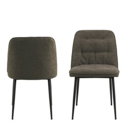 Rackhams Brooke Dining Chair in Taupe Set of 2 - 1 - thumbnail 2