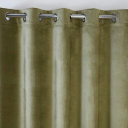 "Rackhams Casa Green Eyelet Ready Made Eyelet Curtains - Green - 90x90"" - Curtains" - thumbnail 2