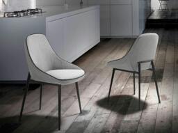 Rackhams Grey Fabric Chair 4082 - thumbnail 3
