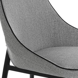 Rackhams Grey Fabric Chair 4082 - thumbnail 4