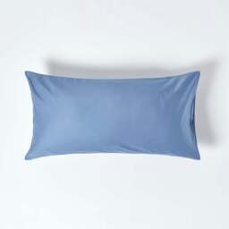 Rackhams Premium 1000 TC Egyptian Cotton Sateen Weave Housewife Pillowcase, King Size - Air Force Blue