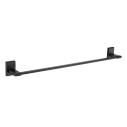 Rackhams Unity 500mm Black Stainless Steel Wall Mounted Towel Rail - thumbnail 1