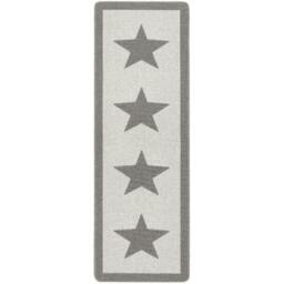 Rackhams Star Grey Washable Mat and Runner - 67X150 cm - thumbnail 2