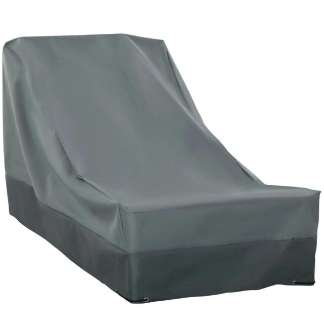 Rackhams Rectangular Patio Furniture Cover for Chairs Water UV Resistant Protection 600D Oxford Fabric Rattan Lounge Clean Cover, 200 x 86 x 82cm - image 1