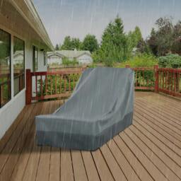 Rackhams Rectangular Patio Furniture Cover for Chairs Water UV Resistant Protection 600D Oxford Fabric Rattan Lounge Clean Cover, 200 x 86 x 82cm - thumbnail 2