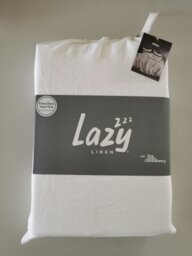 Rackhams 'Pure Washed Linen' Fitted Sheet - White - Double - thumbnail 3