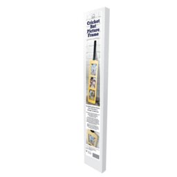 Rackhams Cricket Bat Photo Frame - Holds Three 6x4? Photos - Wall-Mounted or Freestanding Display - 82cm x 14cm - thumbnail 4