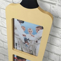 Rackhams Cricket Bat Photo Frame - Holds Three 6x4? Photos - Wall-Mounted or Freestanding Display - 82cm x 14cm - thumbnail 5