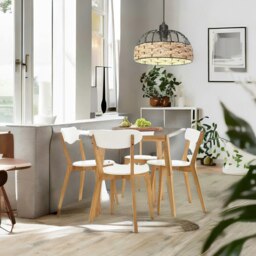 Rackhams Rope And Metal Ceiling Light Pendant Shade Brown - thumbnail 3