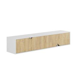 Rackhams Spark Modern TV Unit Multimedia Centre with Storage Cabinet 180cm Width - Anthracite Grey - thumbnail 2