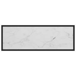 Rackhams Console Table White 100x35x75 cm Tempered Glass - thumbnail 4