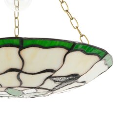 Rackhams Traditional Butterfly Tiffany Glass Green Pendant Lighting Shade - thumbnail 3