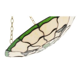 Rackhams Traditional Butterfly Tiffany Glass Green Pendant Lighting Shade - thumbnail 4