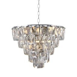 Rackhams Chelsea Chandelier Magnificent 50cm Centrepiece In Crystal And Chrome - thumbnail 2