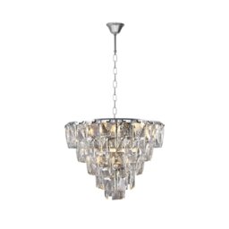 Rackhams Chelsea Chandelier Magnificent 50cm Centrepiece In Crystal And Chrome - thumbnail 3