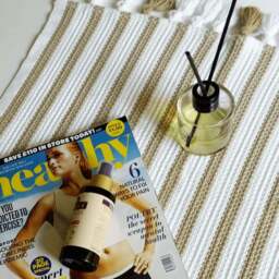 Rackhams Tuana Peshtemal Bath Mat With Tassels - Beige With White Stripes - thumbnail 3