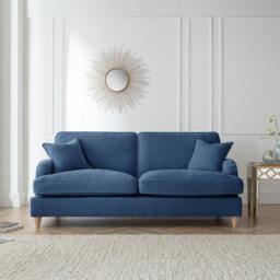 Rackhams The Swift 3 Seater Sofa - Navy - thumbnail 1