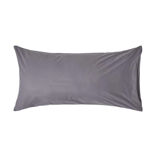 Rackhams Egyptian Cotton Housewife Pillowcase 200 TC, King Size - Dark Grey - image 1