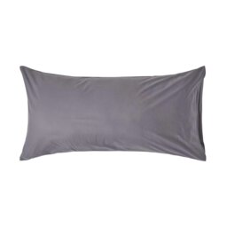 Rackhams Egyptian Cotton Housewife Pillowcase 200 TC, King Size - Dark Grey - thumbnail 1