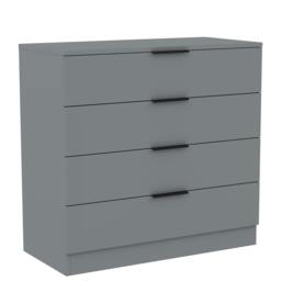Rackhams Trega 4 Drawer Chest, Black - Black - thumbnail 6