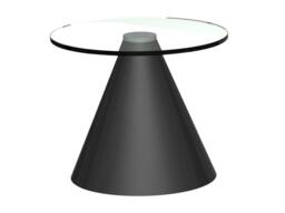 Rackhams Oscar Round Side Tables - Brass Brushed - White Marble - thumbnail 3