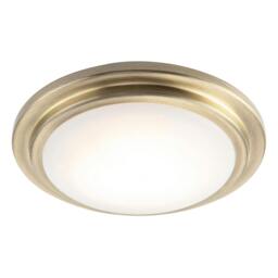 Rackhams Modern Chic Antique Brass Flush LED Bathroom Ceiling Light Fitting - thumbnail 4