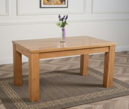 Rackhams Dakota Medium Oak Dining Table with Princeton Oak Chairs - Natural Oak - 4 chairs - thumbnail 6