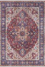 Rackhams Oriental Anthea Red Rug Medallion Design - 200X290 cm - thumbnail 1