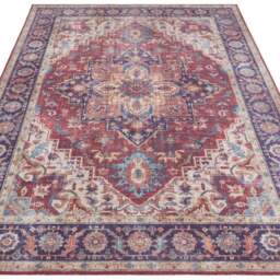 Rackhams Oriental Anthea Red Rug Medallion Design - 200X290 cm - thumbnail 4