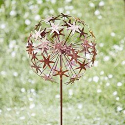 Rackhams Metal Allium Flower Garden Stake Decoration - Metal - thumbnail 2