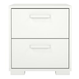 Rackhams Sofia Nightstand 2 Drawers White - White - Manufactured wood - 1 - thumbnail 2
