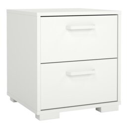 Rackhams Sofia Nightstand 2 Drawers White - White - Manufactured wood - 1 - thumbnail 1
