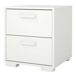 Rackhams Sofia Nightstand 2 Drawers White - White - Manufactured wood - 1 - thumbnail 3