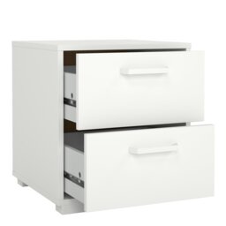 Rackhams Sofia Nightstand 2 Drawers White - White - Manufactured wood - 1 - thumbnail 5