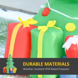 Rackhams 5FT Inflatable Christmas Tree Xmas Airblown Holiday Decoration Outdoor - thumbnail 4