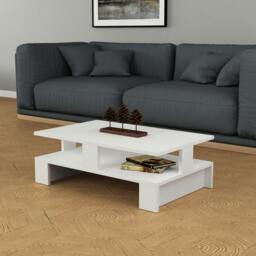 Rackhams Mansu Modern Coffee Table Multipurpose  H 27.5cm - White