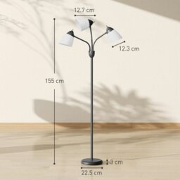 Rackhams Arc Tree Floor Lamp with 3000K/4500K/6500K Colour Temperatures Black - Black - Yes - Steel, PP - thumbnail 4