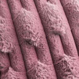 Rackhams So Soft Carved Faux Fur Blanket Throw - Pink - 150 x 200 cm - thumbnail 3