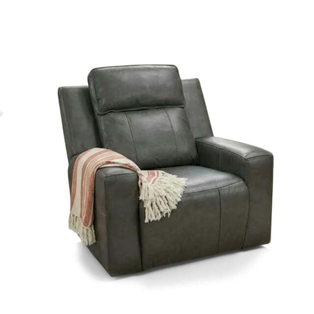 Rackhams Barcino Electric Reclining Armchair Single Seater USB Charging - Grey - image 1