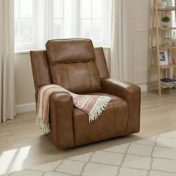 Rackhams Barcino Electric Reclining Armchair Single Seater USB Charging - Grey - thumbnail 2