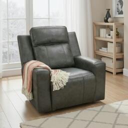 Rackhams Barcino Electric Reclining Armchair Single Seater USB Charging - Grey - thumbnail 5
