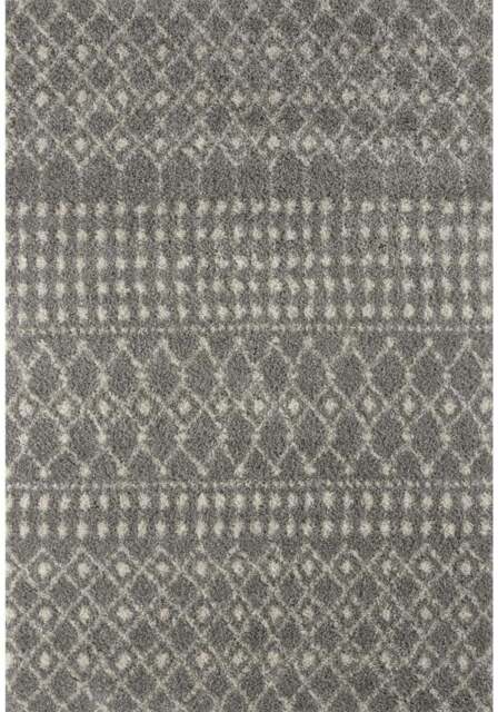 Rackhams Moroccan Grey Shaggy Rug - 1010 - 200X290 cm - image 1