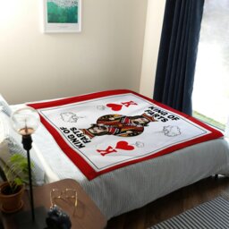 Rackhams King of Farts Card - Luxury Fleece Blanket 150cm X 150cm - thumbnail 2