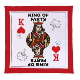 Rackhams King of Farts Card - Luxury Fleece Blanket 150cm X 150cm - thumbnail 3